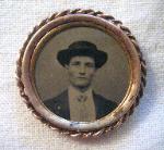 ca 1890 tintype pinback
