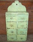 Painted wall spice box