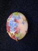 Victorian hand painted forget-me-not brooch watch pin