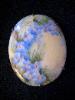 Victorian hand painted forget-me-not brooch