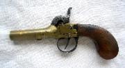 Boot Pistol ca 1840-50, brass screw off barrel