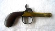 Boot Pistol ca 1840-50, brass cannon barrel