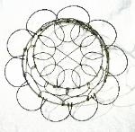 Vintage Wire Folding Egg Basket