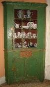 Painted Corner Cupboard
