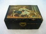 Clark's ONT thread box, lithographed, Boy Child & Dog 