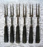 Set of 6 18th forks