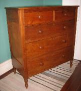 Walnut Sheraton Chest of Drawers, Virginia